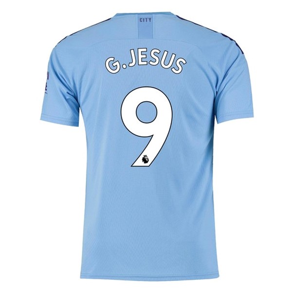 Maillot Football Manchester City NO.9 G.Jesus Domicile 2019-20 Bleu